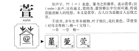 萱 意思 名字